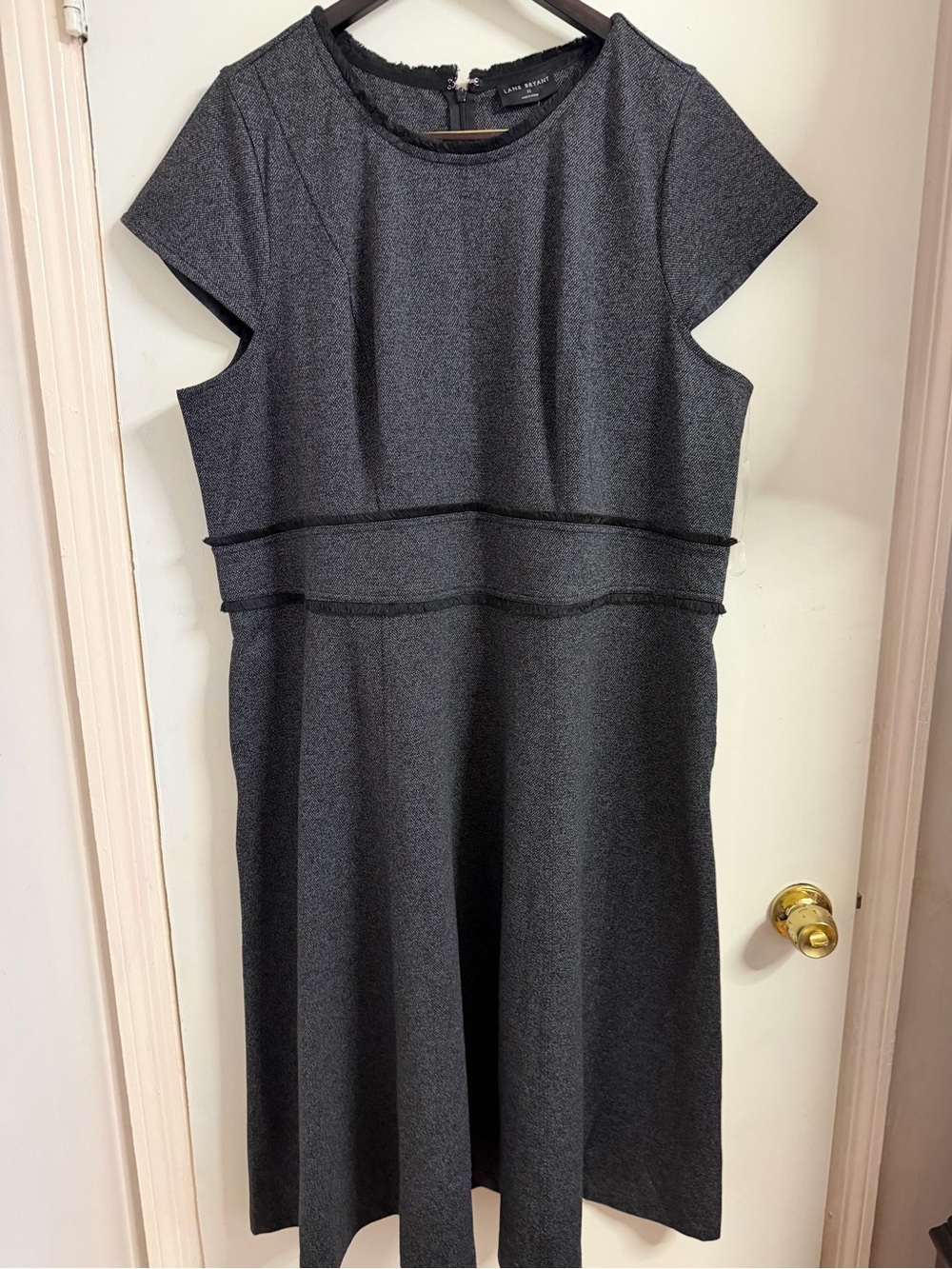 Lane Bryant Grey Dress with Waistband Detail